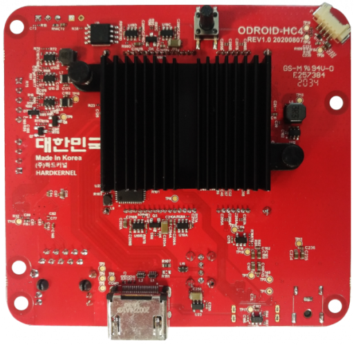 Actual product image Odroid Odroid-HC4 with OLED screen