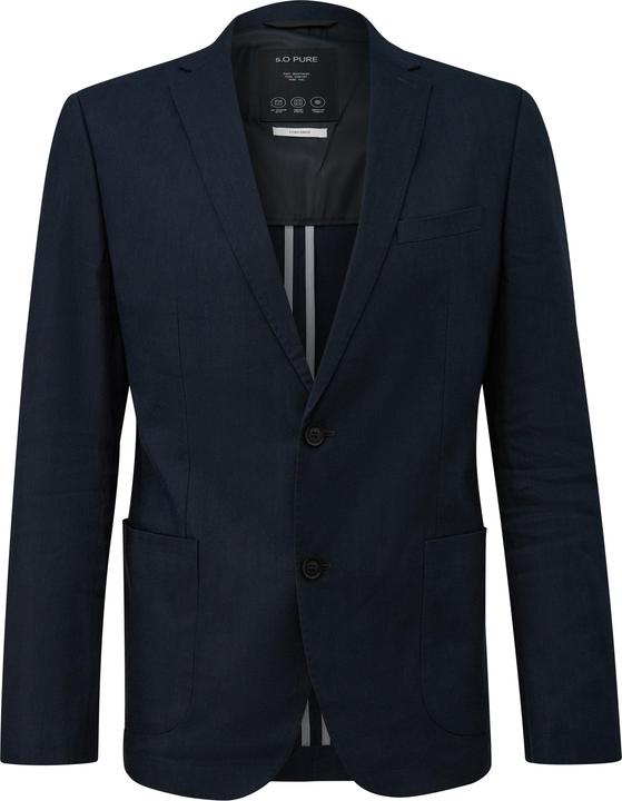 Immagine prodotto s.Oliver s.O PURE Slim-Fit-Sakko aus elastischem Leinenmix (48)
