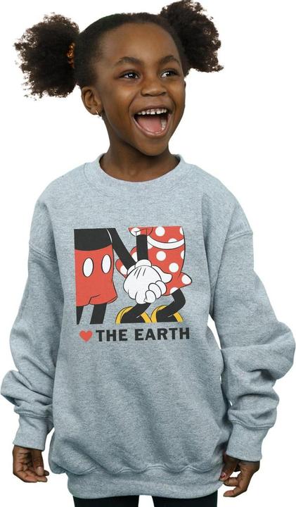 Image du produit Disney - Sweat MICKEY MOUSE HEART THE EARTH - Fille (152, 158)