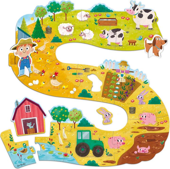 Produktbild Jumbo Goula 53176 - Puzzle XXL, Bauernhof, 18 Teile (18 Teile)