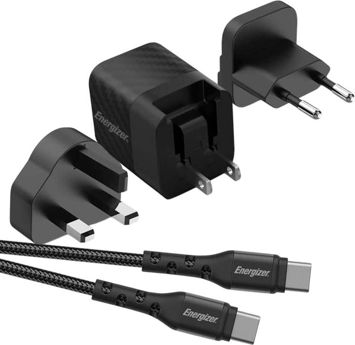 Productafbeelding Energizer Power Delivery oplader - 20 W - EU/UK/US, incl. USB-C kabel (20 W)