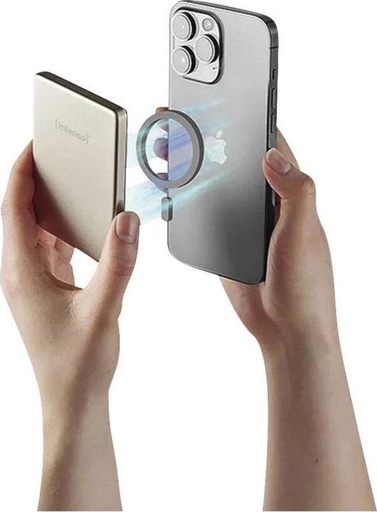 Actual product image Intenso Magn. Wireless Powerbank MW10000 10000 mAh Champagne (10000 mAh, 20 W, 37 Wh)