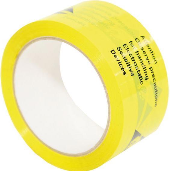 Actual product image RND ESD Packaging Tape, 50mm x 66m, Yellow (50 mm)