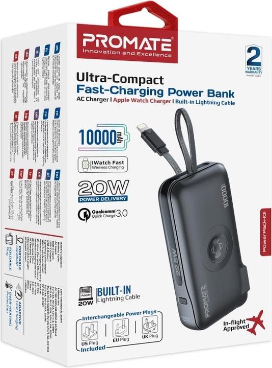 Actual product image ProMate PowerPack-10i Powerbank 10000mAh (10000 mAh, 36 Wh)