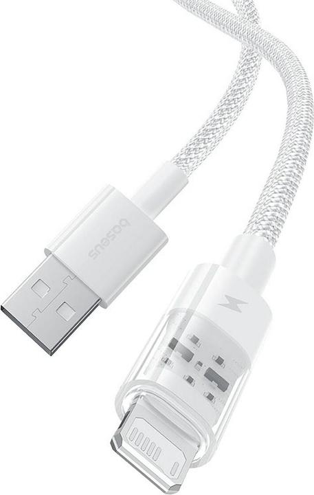 Produktbild Baseus Gem USB zu IP 2.4A Schnellladekabel 2 m Weiss (2 m)