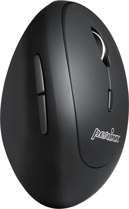 Actual product image Perixx PERIMICE-819, ergonomic vertical mouse, silent click, multi-device, black (Wireless)