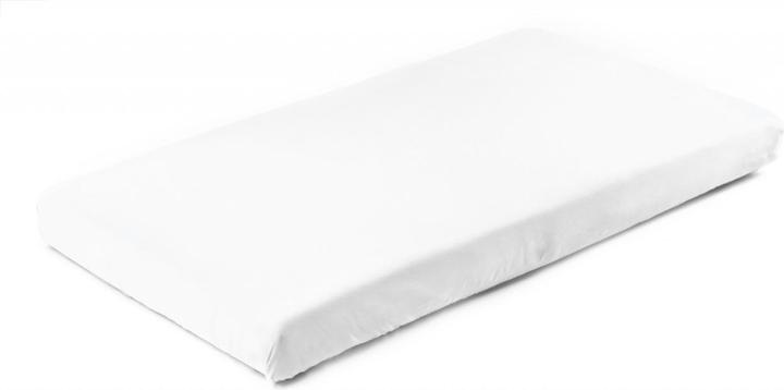 Caretero Sensillo-Bettlaken mit Gummijersey, weiss, 120*60, 2200 (120 x 60 cm)