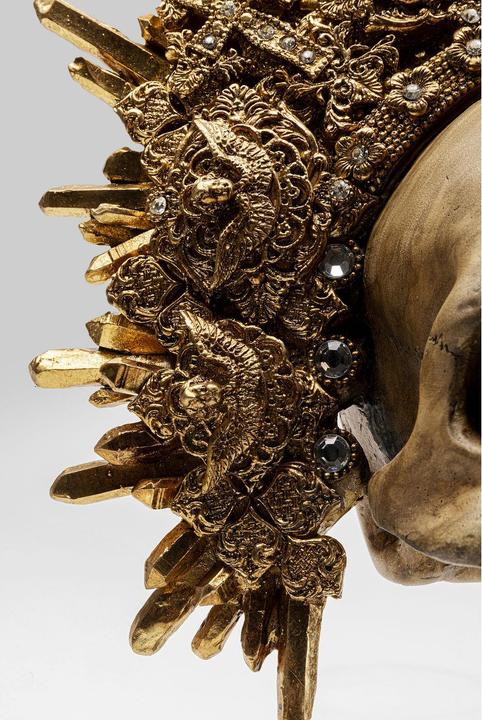 Immagine prodotto Kare Design Oggetto deco re teschio (37,5 x 46,5 x 26,5 cm)