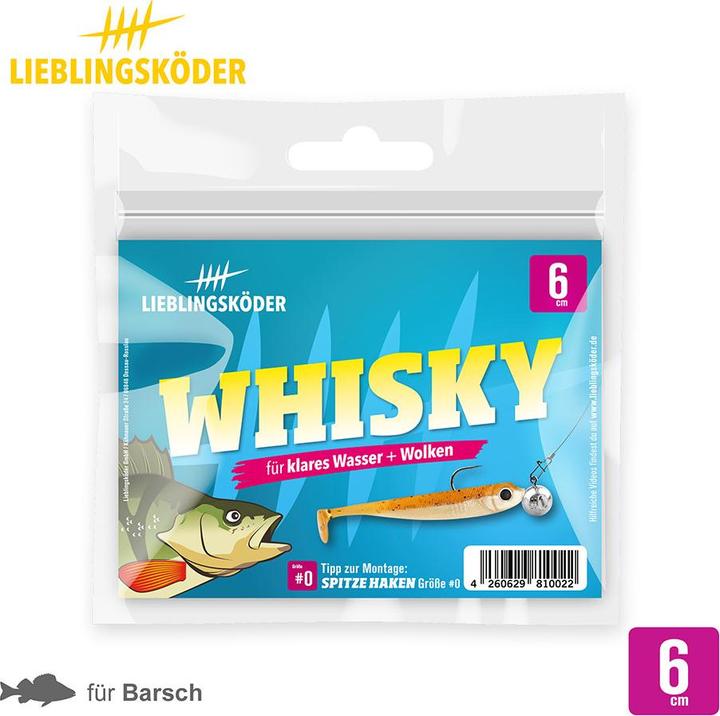 Actual product image Lieblingsköder Whisky (clear water, clouds) (15 cm)
