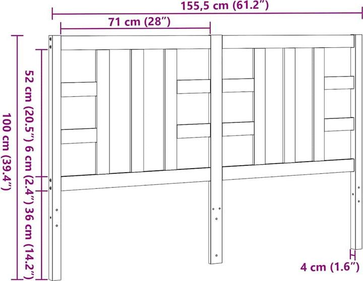 Immagine prodotto vidaXL Lior (166 x 4 x 100 cm)