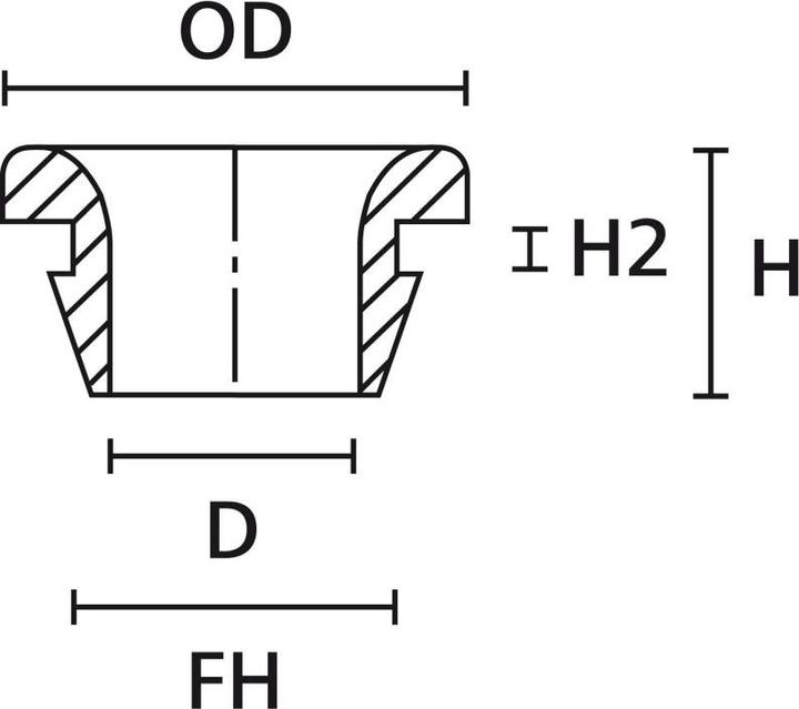 Image du produit HellermannTyton Passe-câble ø 6.5 mm
