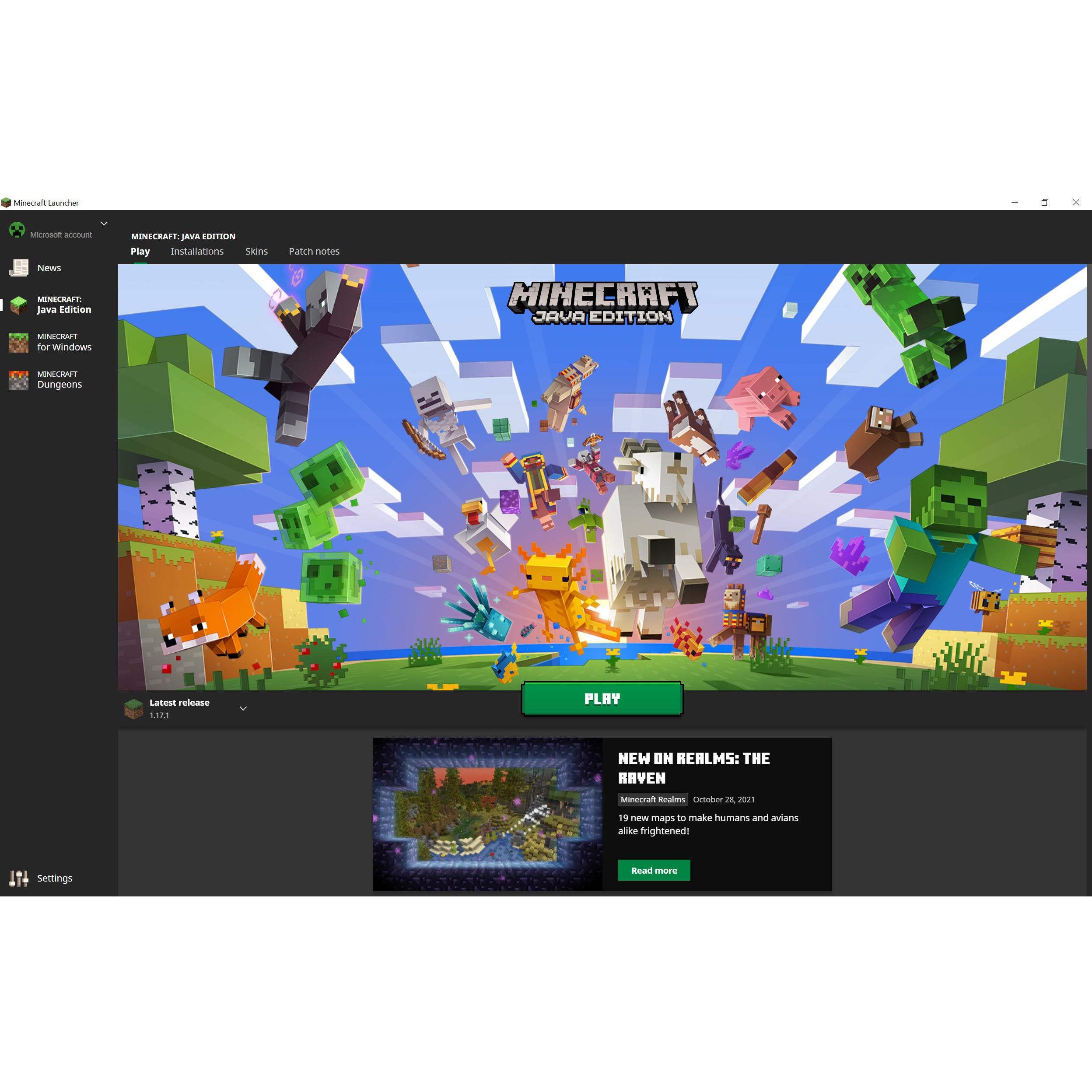 Play Minecraft Launcher Minecraft Windows Minecraft Legends