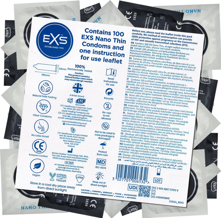 Image du produit EXS Nano Thin (100 pcs)
