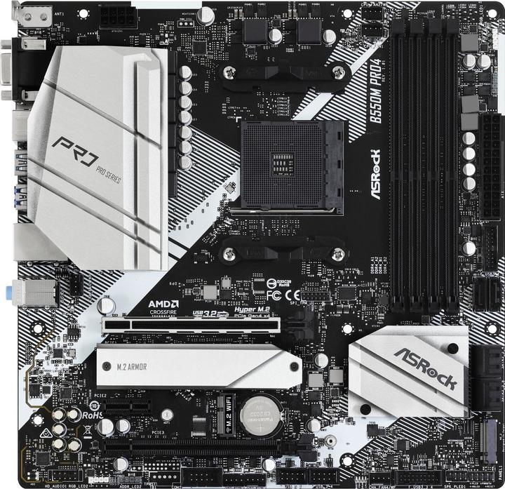 Productafbeelding AsRock B550M Pro4 (AM4, AMD B550, mATX)
