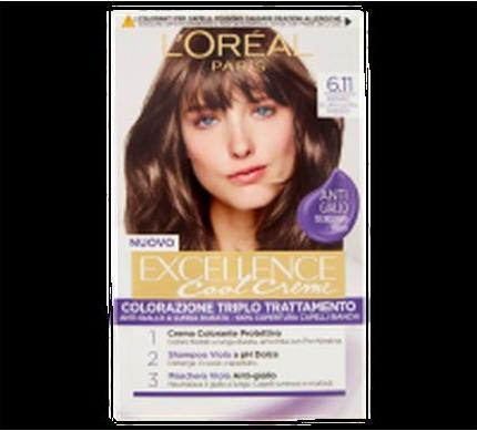 Produktbild L'Oréal Paris L'Oreal Paris Excellence Cool Creme Permanente Haarfarbe 611 Ultra Cool Dunkelblond 192 Ml (611 Ultra Cool Dark Blonde)