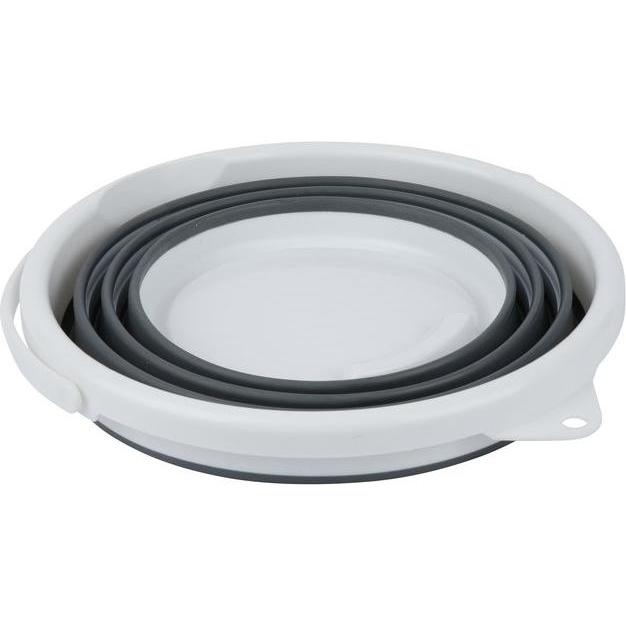 Thumbnail - Axentia Eimer faltbar, 10 l, Reinigungsutensil, Weiss, Grau
