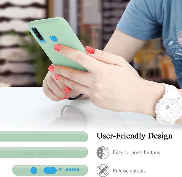 Actual product image Cadorabo TPU Liquid Silicone Case Cover (Huawei P30 Lite)