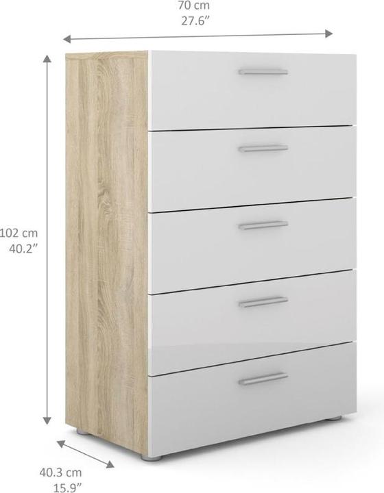 Produktbild Ebuy24 Kommode Petra (70 x 40 cm)
