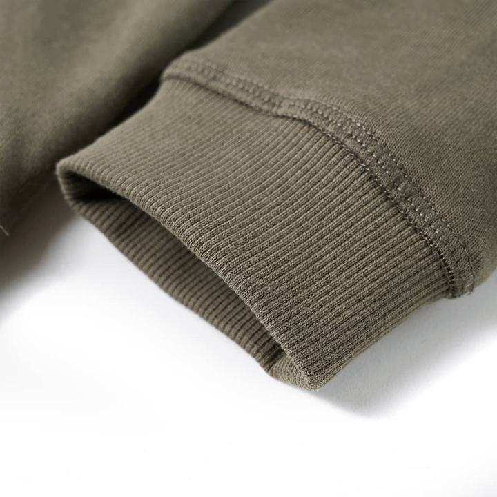 Produktbild vidaXL Kinder-Kapuzenpullover Khaki 140,Material: 92 % Baumwolle. 8 (140)