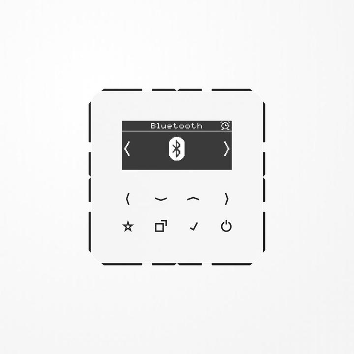 Actual product image JUNG Smart Radio DABCDBTWW DAB+ w. Bluetooth (DAB+, FM, Bluetooth, Wi-Fi)