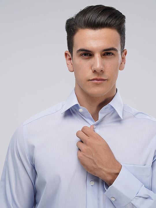 Produktbild Olymp Hemd Luxor blau/ New Kent 1/1 arm Chambray Gr.46 (46)