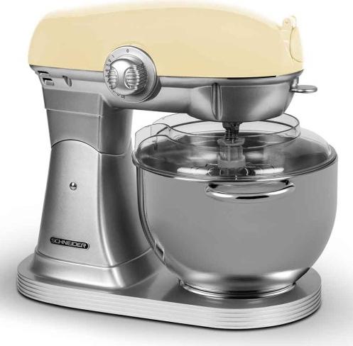 Image du produit Schneider Retro Keukenrobot Crème Scfp57 (1300 W, 5.70 l)