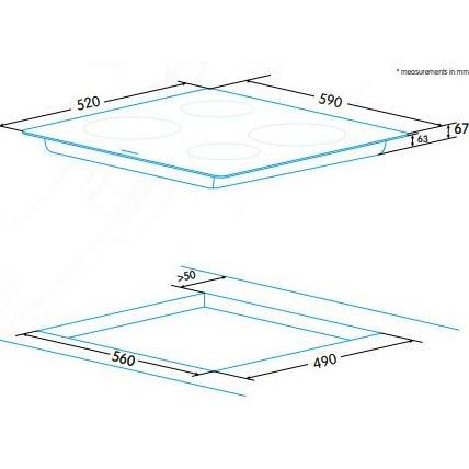Thumbnail - Edelsa EVT-6421 R, Kochfeld, Schwarz