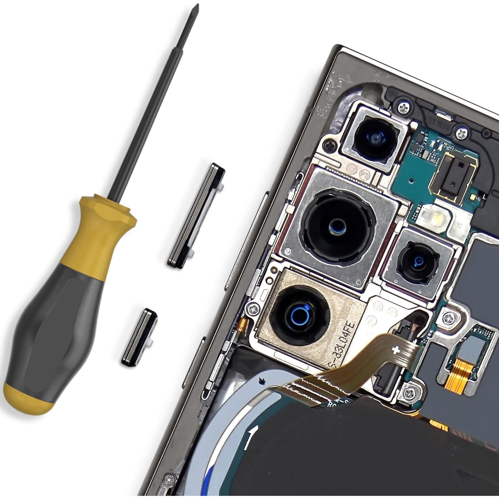 Clappio Power- / Lautstärketasten Ersatzteil (Samsung Galaxy S24 Ultra), Mobilgerät Ersatzteile, Schwarz