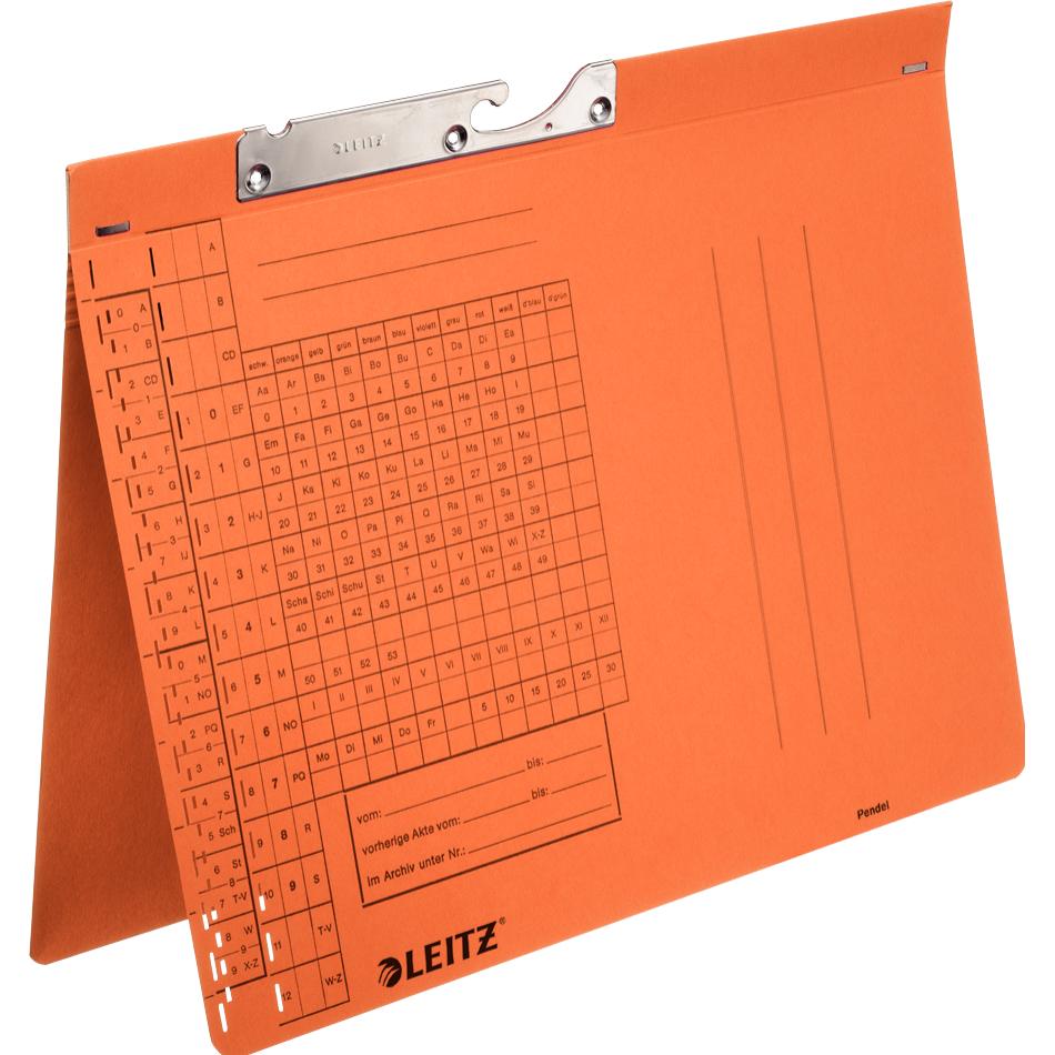 Thumbnail - Leitz, Mappe, Pendelhefter, A4, Amtsheftung, orange, 250 g-qm (A4, 1 x)