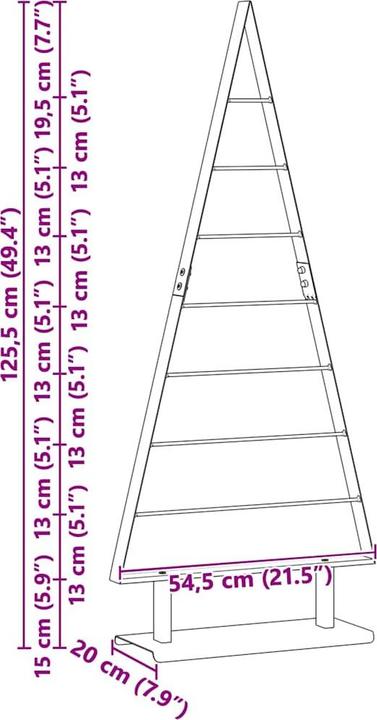 Actual product image vidaXL Metallbaum (125.50 cm)