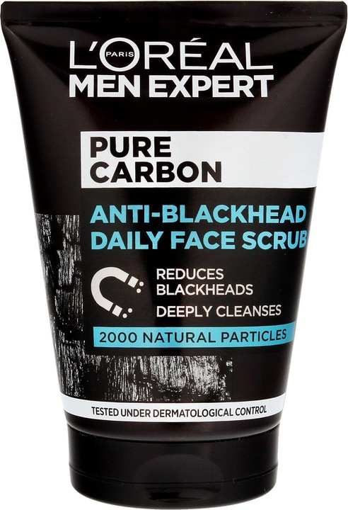 Actual product image L'Oréal Paris L'Oreal - Men Expert Peeling Againstackheads Pure Power Charcoal 100Ml (Exfoliation, 100 ml)
