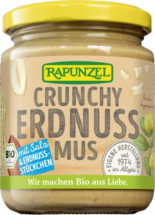 Image du produit Rapunzel Beurre de cacahuètes croquant avec du sel (250 g)