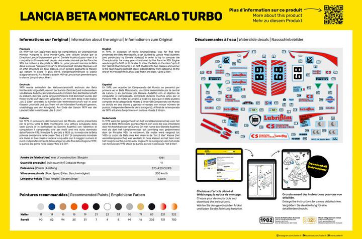 Produktbild Heller STARTER KIT Lancia Beta Montecarlo Turbo