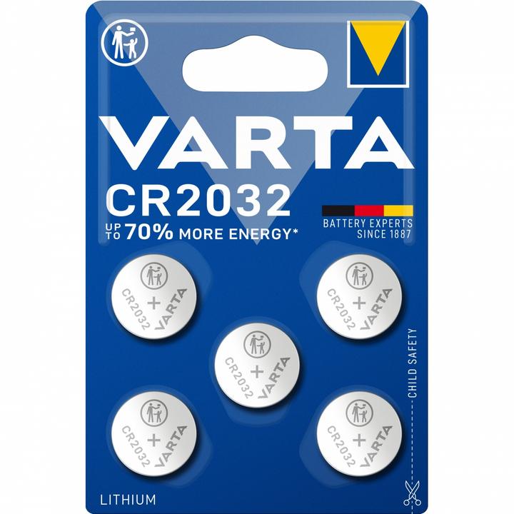 Image du produit Varta Cr2032 (5 pcs, CR2032, 230 mAh)