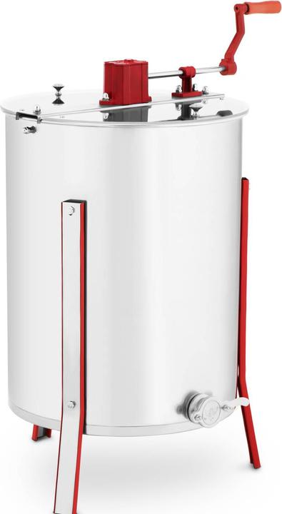 Produktbild Wiesenfield Hochwertige Honigschleuder Edelstahl Tangentialschleuder Handantrieb 4 Waben