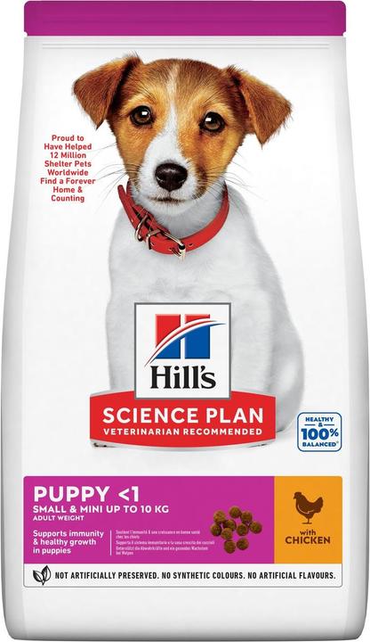 Produktbild Hill's Science Plan Puppy Small & Mini - Trockenfutter für Hunde - 3 kg (Welpe + Kitten, 1 Stk., 3000 g)