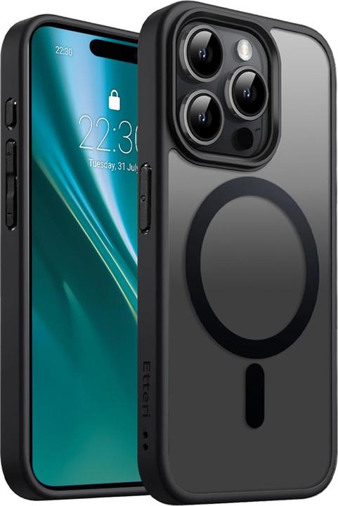 Actual product image Etteri Matt Mag case for iPhone 15 Pro Max 6,7" black (Apple iPhone 15 Pro Max)