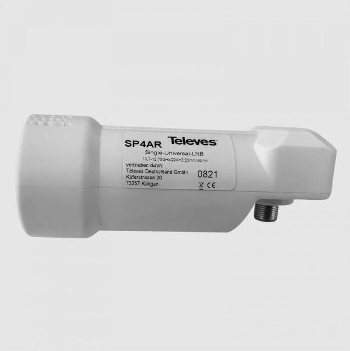 Produktbild Televes Speisesystem SP 4 AR DIGITAL 3 Grad EINZEL Feedaufnahme 23/40mm (Single LNB, 23mm)