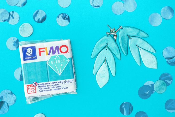 Actual product image Fimo Mod.masse effect turquoise metallic