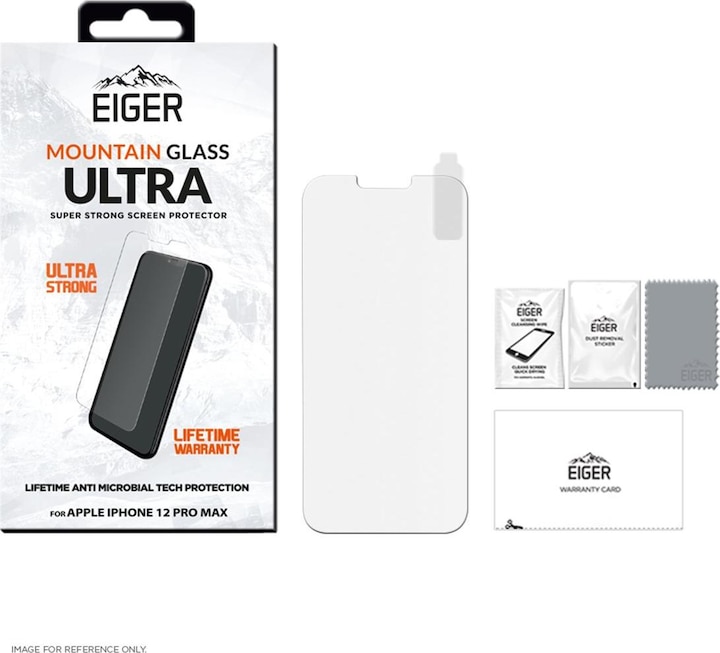 Actual product image Eiger Mountain Glass Ultra (1 Piece, Apple iPhone 12 Pro Max)