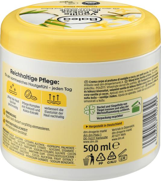 Immagine prodotto dm Balea Crema corpo Vaniglia e Cocco (Crema corpo, 500 ml)