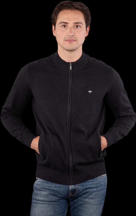 Actual product image Fynch-Hatton Cardigan-Zip Sweater charcoal (S)