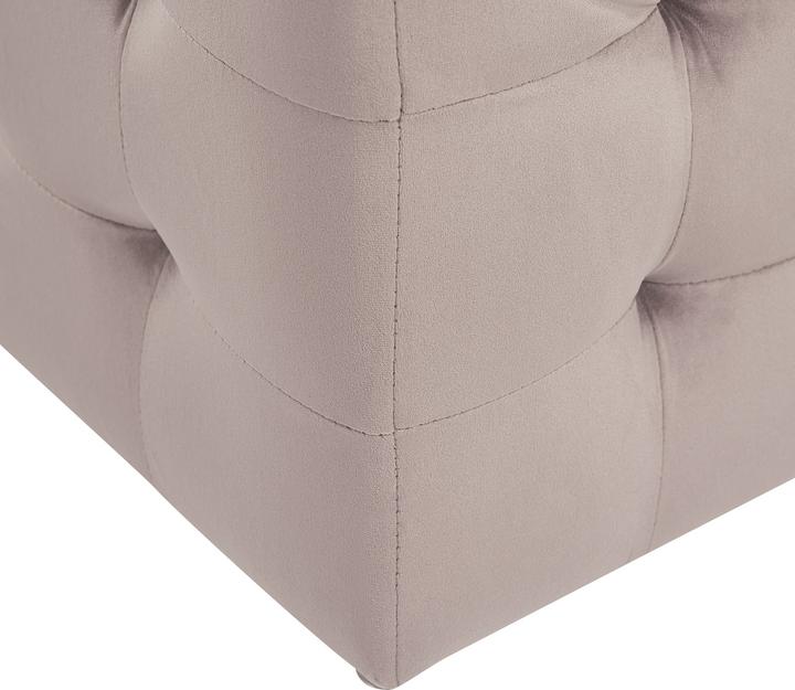 Actual product image Beliani Stool with storage space velvet fabric pink MICHIGAN