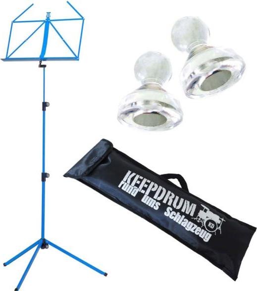 Produktbild K&M 100-1 Notenständer Blau -Tasche-2 Magnete