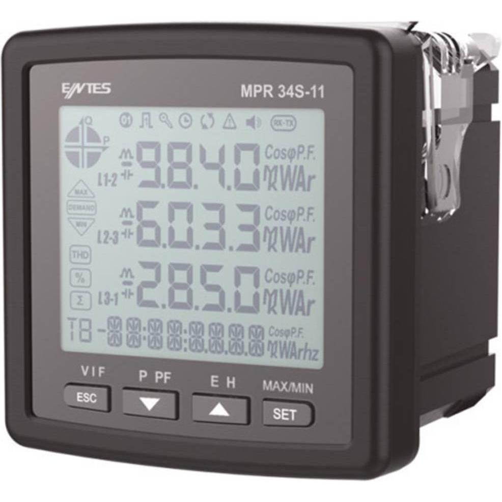 Entes, Multimeter, Digitales Einbaumessgerät Multimeter Einbauinstrument 1x Digitaleingang Digitalausgang Impulsausga