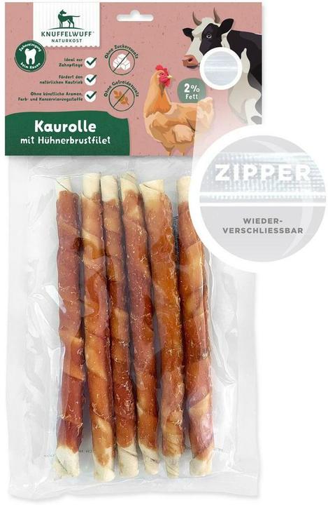 Knuffelwuff Kausnack Kaurolle mit Hüherbrustfilet 480 g (480 g)