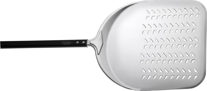 Actual product image Piazza Pizza peel aluminium rectangular perforated 50cm L total 115cm