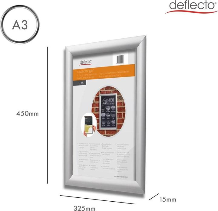 Image du produit Deflecto Porte-brochures mural SFA3S A3 (A3)