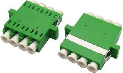 Actual product image Tecline LWL Kupplung, LC/APC 8° / LC/APC 8° Quad, OS2, grün