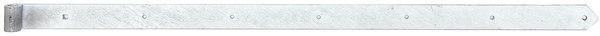 Produktbild GAH Ladenband Breite 60 mm Länge 1400 x 60 mm Stärke 8 mm Stahl feuerverzinkt Ø 20 mm abgerundet